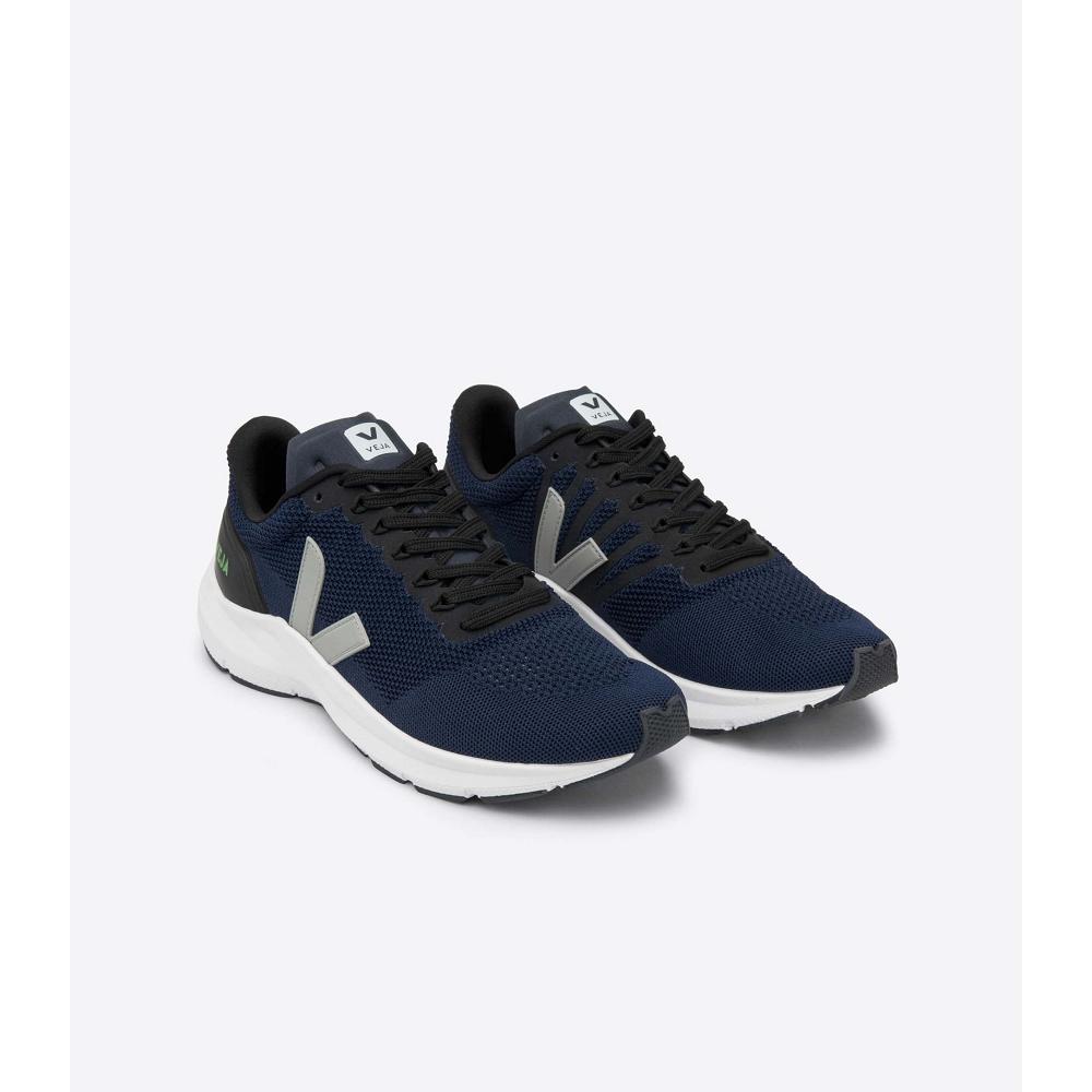 Veja MARLIN LT V KNIT Men's Shoes Blue | NZ 237PJJ